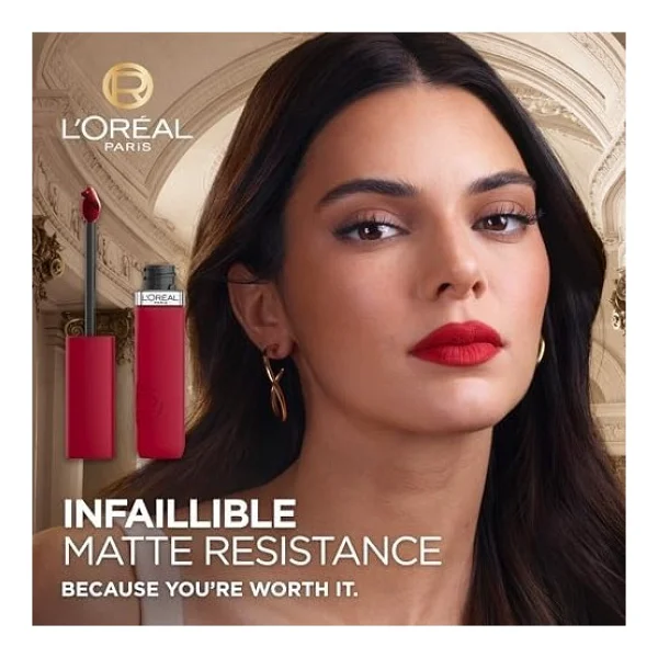 L'oreal Paris Infaillible Matte Resistance 635 Worth It Medium Likit Ruj - Görsel 4