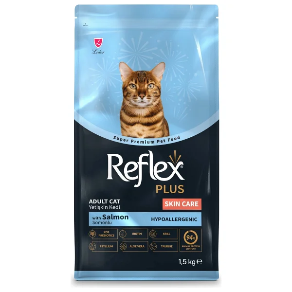 Reflex Plus Skin Care Somonlu 1.5 Kg Yetişkin Kedi Maması - Görsel 4