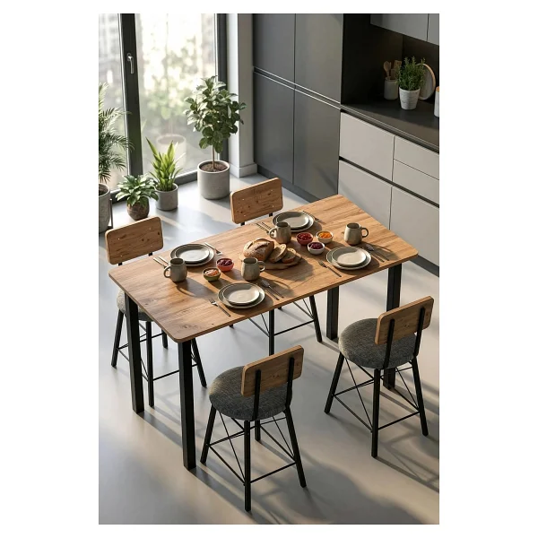 Retodesign 60/140 Atlantik Çam Yemek Masası, Bilgisayar Masası; Oyuncu Masası 9002 Atlantik Çam - Görsel 7