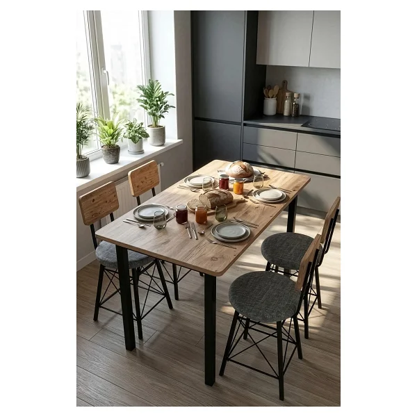 Retodesign 60/140 Atlantik Çam Yemek Masası, Bilgisayar Masası; Oyuncu Masası 9002 Atlantik Çam - Görsel 3