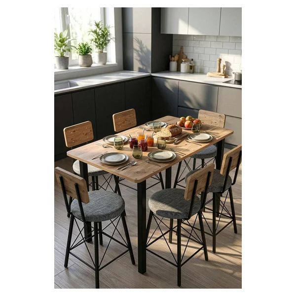 Retodesign 60/140 Atlantik Çam Yemek Masası, Bilgisayar Masası; Oyuncu Masası 9002 Atlantik Çam - Görsel 4