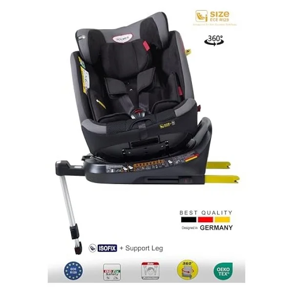 Holmer Capsula Multipro Aero 3d Legfix I-Size 40-150cm (360° Dönebilir) 0-36kg Isofix Oto Koltu - Görsel 3