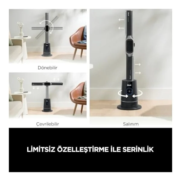 Shark Turboblade Cool+Heat Uzaktan Kumandalı Kule Tipi Vantilatör - Görsel 4