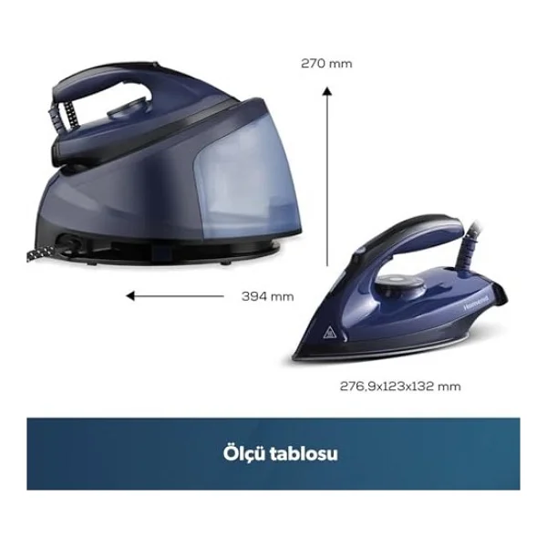 Homend Steamwork 1168h Lacivert 2400 W Buhar Kazanlı Ütü - Görsel 3