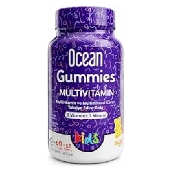 Ocean Gummies Multivitamin Kids 60+60 Çiğnenebilir Jel Form - Görsel 3
