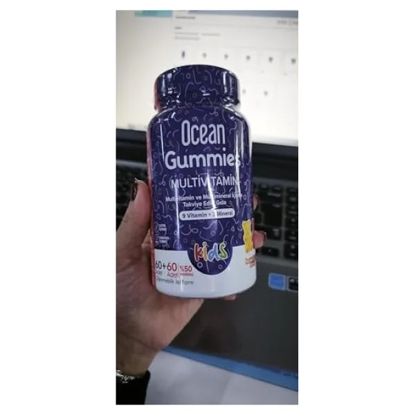 Ocean Gummies Multivitamin Kids 60+60 Çiğnenebilir Jel Form - Görsel 4