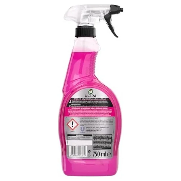 Cif Ultra Anında Etki Sakura Kir Ve Yağ Çözücü 750 Ml - Görsel 3