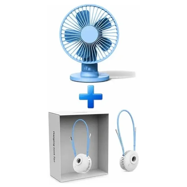 Xiaomi Vh Fan Masaüstü Taşınabilir Şarjlı Fan Vantilatör + Boyun Fanı Hediye - Yeşil - Görsel 5