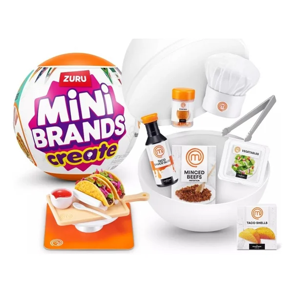 ZURU Mini Brands Create MasterChef Seri 2 Sürpriz Kapsül Mini Yemek Yapım Seti 8+ Yaş - Görsel 9