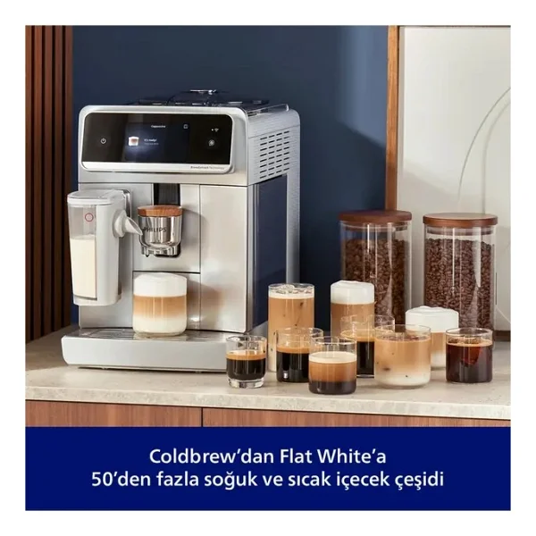 Philips 8000 Serisi Lattego Pro Kahve Makinesi Evde Kafe Kalitesi 54 Farklı Sıcak Ve Soğuk Içecek Silentbrew Teknolojisi İle Daha Sessiz - Görsel 5