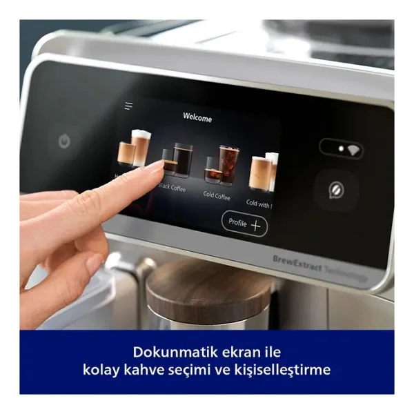 Philips 8000 Serisi Lattego Pro Kahve Makinesi Evde Kafe Kalitesi 54 Farklı Sıcak Ve Soğuk Içecek Silentbrew Teknolojisi İle Daha Sessiz - Görsel 7