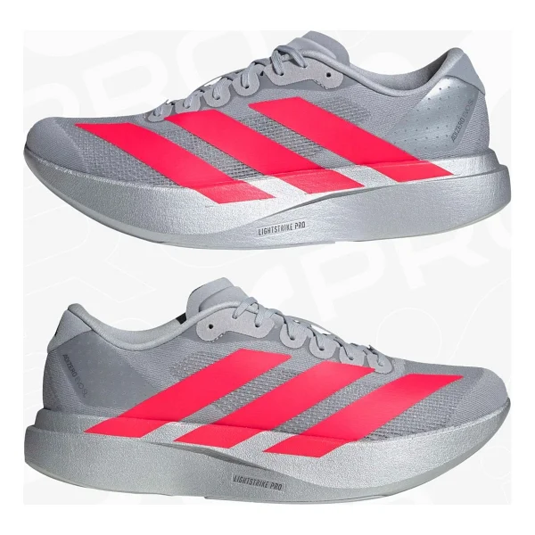 Adidas Adizero Evo Sl Kı3381 Gri-Kırmızı Erkek Koşu Ayakkabısı - Görsel 7