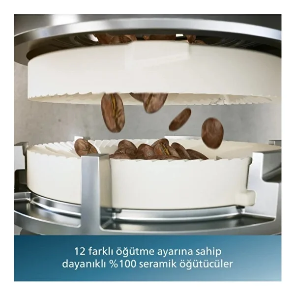 Philips 5500 Serisi Lattego Tam Otomatik Seramik Öğütücülü Espresso Makinesi 20 Çeşit Kahve Sessiz Teknoloji - 43.3 X 24.6 X 37.1 - Görsel 7