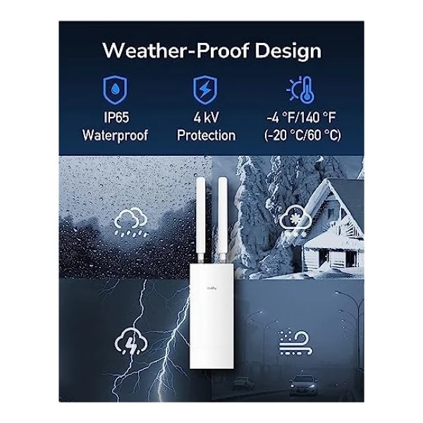 Cudy Lt400 Outdoor 1200 Mbps 4g Lte Mobil Modem - Görsel 2