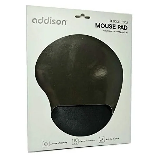 Addison 300521 Bileklik Destekli Siyah Mouse Pad - Option-1 - 001-Renkli - Görsel 3