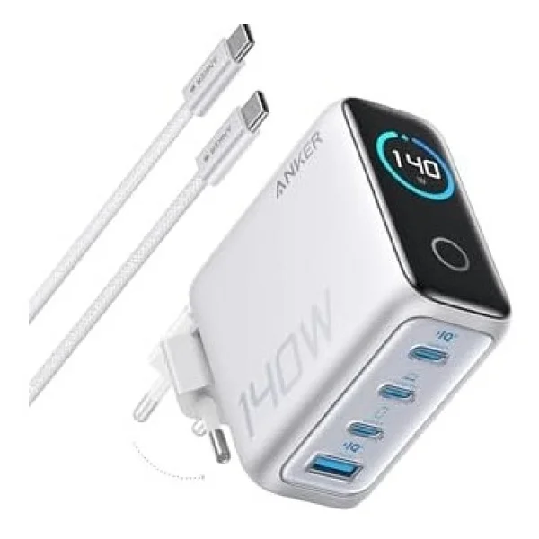 Anker B2697 140 W Beyaz Type-C Kablolu Hızlı Şarj Aleti - Görsel 4