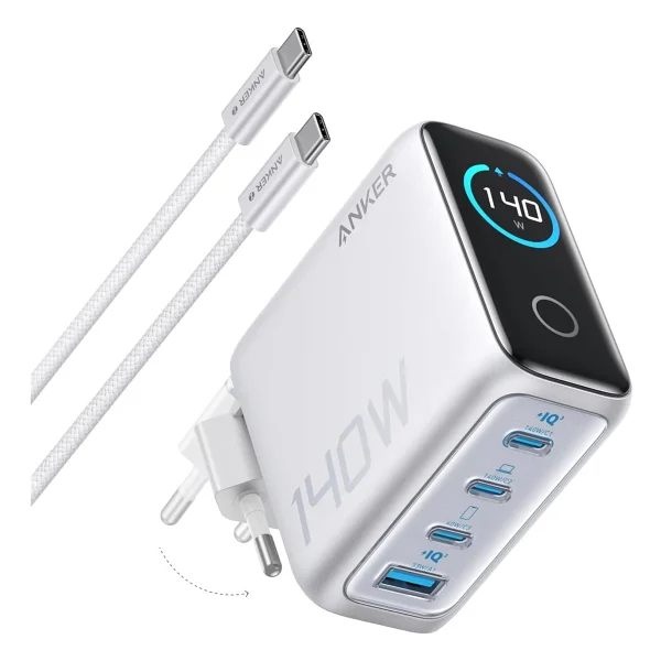 Anker B2697 140 W Beyaz Type-C Kablolu Hızlı Şarj Aleti - Görsel 3