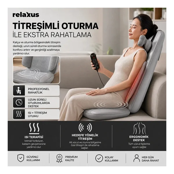Relaxus Rlx50 3d Shiatsu Masaj Koltuğu Minderi - Görsel 3