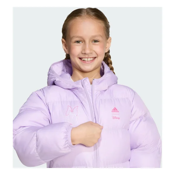 Adidas Disney Minnie Mouse Jl9194 Kapüşonlu Çocuk Şişme Mont - Görsel 4