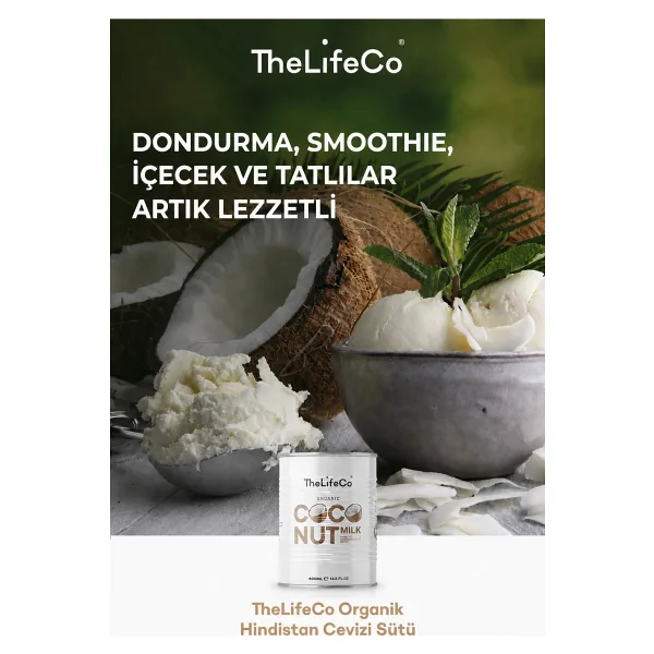 The Lifeco Organik 400 Ml Hindistan Cevizi Sütü - Görsel 2