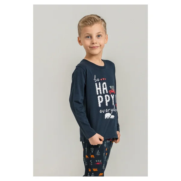 Rolypoly Be Happy Everyday Baba Oğul Lacivert Uzun Kol Pijama Takım Rp3933-A-V1 Rp3933-A-V1 - Görsel 4