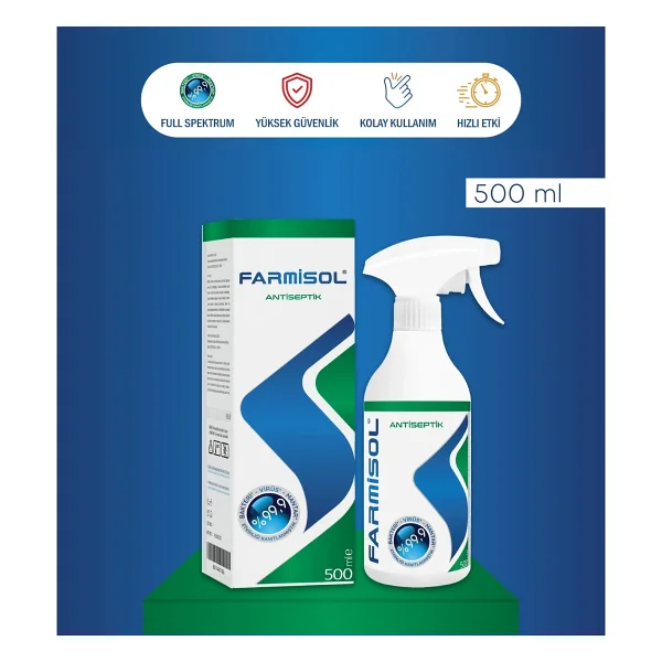 Farmisol Antiseptik 500 Ml Dezenfektan - Görsel 2