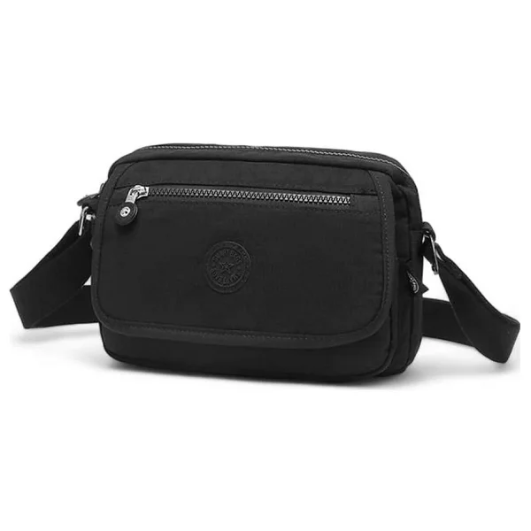 Smart Bags Postacı Kadın Çantası Krinkıl Kumaş 3166 - Siyah - Görsel 2
