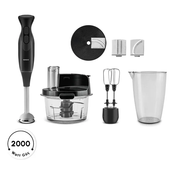 Karaca Pro Multimax 6in1 Onyx Black 2000 W Mutfak Robotu - Görsel 6