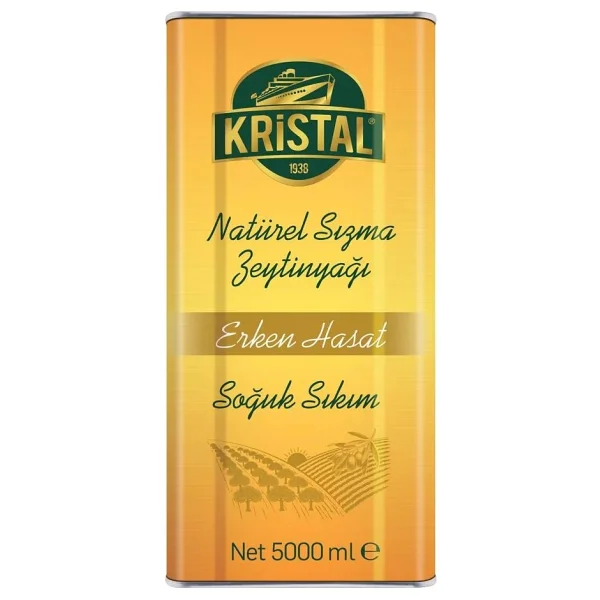 Kristal Erken Hasat Natürel Sızma Zeytinyağı 5 Lt - Görsel 4