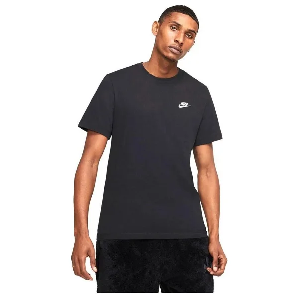 Nike Sportswear Club AR4997-013 Siyah Kısa Kollu Bisiklet Yaka Erkek Tişört - Görsel 5