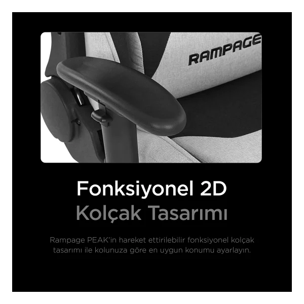 Rampage Kl-R26 Peak Kumaş Oyuncu Koltuğu - Görsel 6