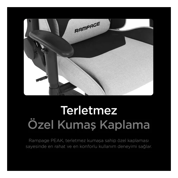 Rampage Kl-R26 Peak Kumaş Oyuncu Koltuğu - Görsel 7