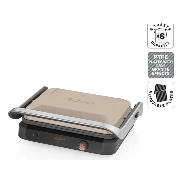 Arzum Ar2094 Tostçu Delux Sorgül Buğdayı 1800 W Izgara Ve Tost Makinesi - Görsel 10