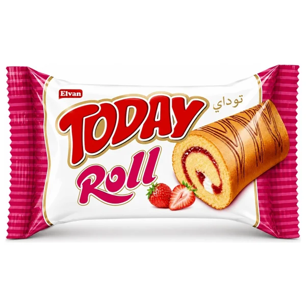 Elvan Today Swiss Roll Çilek Kremalı Kek 24x35 Gr - Görsel 2