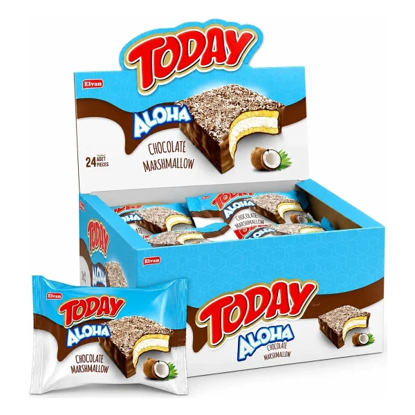 Elvan Aloha Mini Hindistan Cevizli Marshmallowlu 20 Gr. 24 Adet (1 Kutu) - Görsel 6