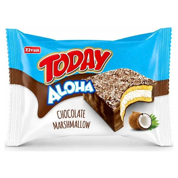 Elvan Aloha Mini Hindistan Cevizli Marshmallowlu 20 Gr. 24 Adet (1 Kutu) - Görsel 2