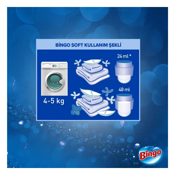 Bingo Soft Lilyum Yumuşatıcı 60 Yıkama 1.44 Lt 6'lı - Görsel 8