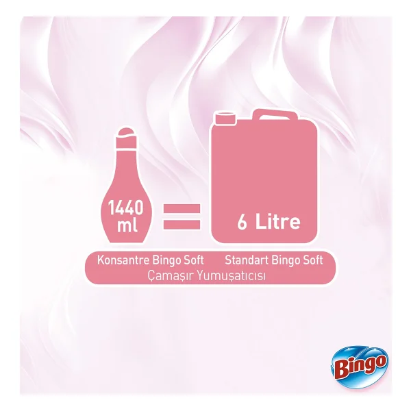 Bingo Soft Manolya Bahçesi Yumuşatıcı 60 Yıkama 1.44 Lt 6'lı - Görsel 6