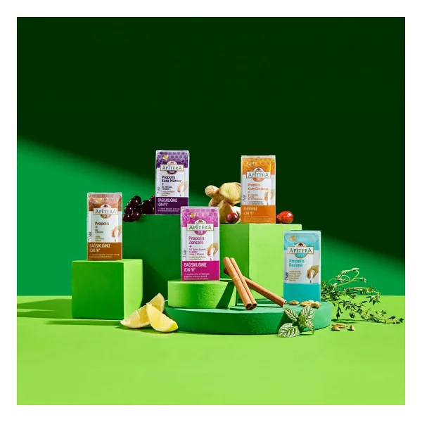 Balparmak Apitera Zen Doğal Bal, C Vitamini, Çinko, Selenyum, Zencefil, Tarçın, Karanfil, Karabiber, Limon Ve Propolis İçeren Takviye Edici 56'lı Saşe - 24 Gr - Görsel 7