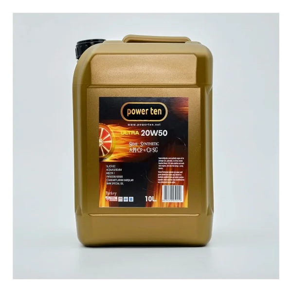 Powerten 20w50 Motor Yağı 10 Lt - Görsel 2