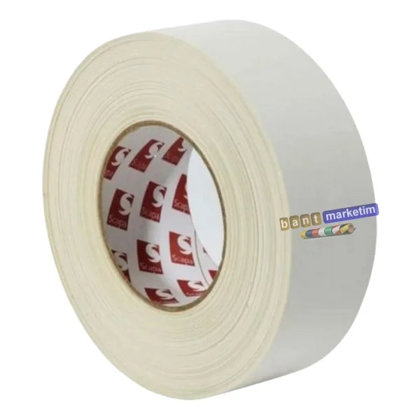 Scapa 3101 Gaffer Kamera Bandı Tamir Bandı 50mmx50mt Beyaz - Görsel 2