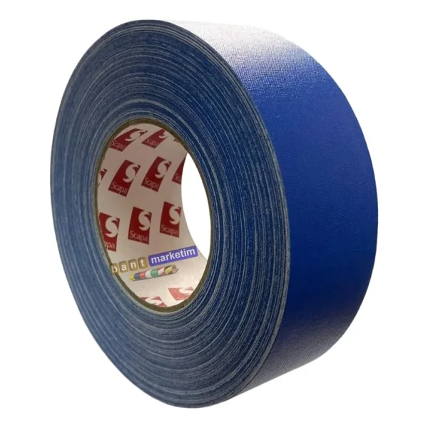 Scapa 3101 Gaffer Kamera Bandı Tamir Bandı 50mmx50mt Mavi - Görsel 2