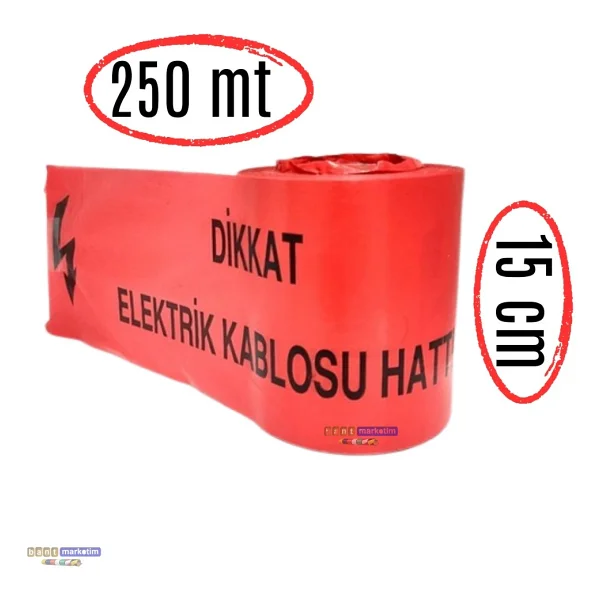 Elektrik Ikaz Bandı 15cm X 200mt - Görsel 2