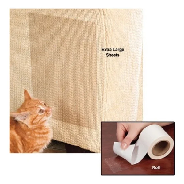 Kedi Caydırıcı Eğitim Bandı, Mobilyalar Için Tırmalamaya Karşı Önleyici, %100 Şeffaf10 Cm X 10 Mt - Görsel 4