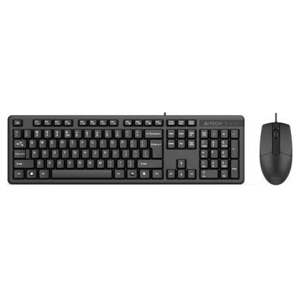 A4 Tech Kr-3330s Sessiz Kablolu Klavye Mouse Seti - Görsel 3