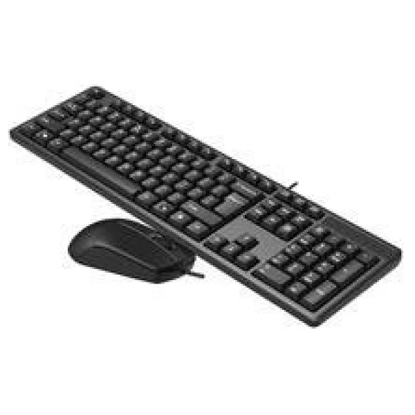 A4 Tech Kr-3330s Sessiz Kablolu Klavye Mouse Seti - Görsel 4