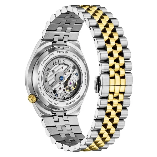 Citizen Tsuyosa Nk0024-54x Altın-Yeşil Erkek Kol Saati - Görsel 4