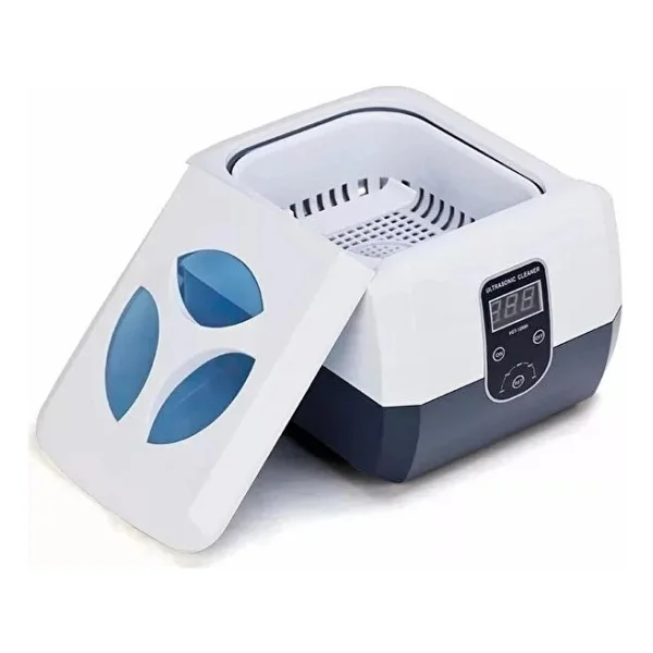 Ultrasonik Temizleyici Beyaz 1300ml Ultrasonic Cleaner 40hz Gt Sonıc - Görsel 6