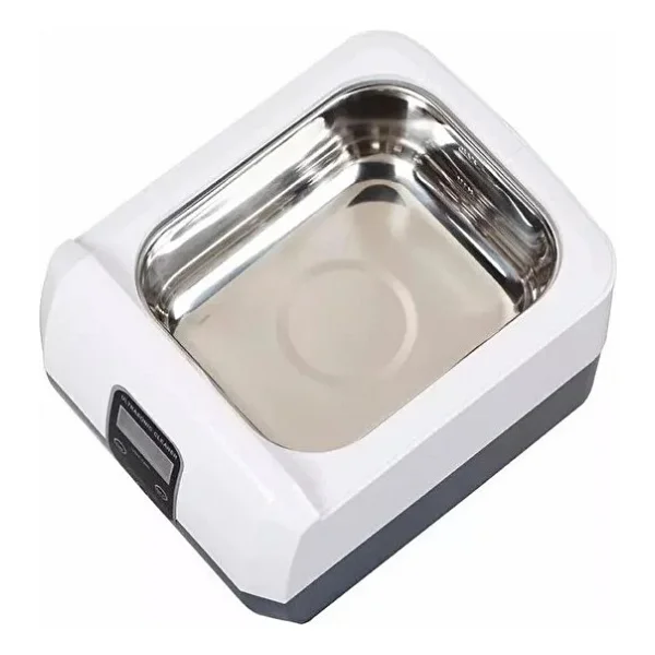 Ultrasonik Temizleyici Beyaz 1300ml Ultrasonic Cleaner 40hz Gt Sonıc - Görsel 4