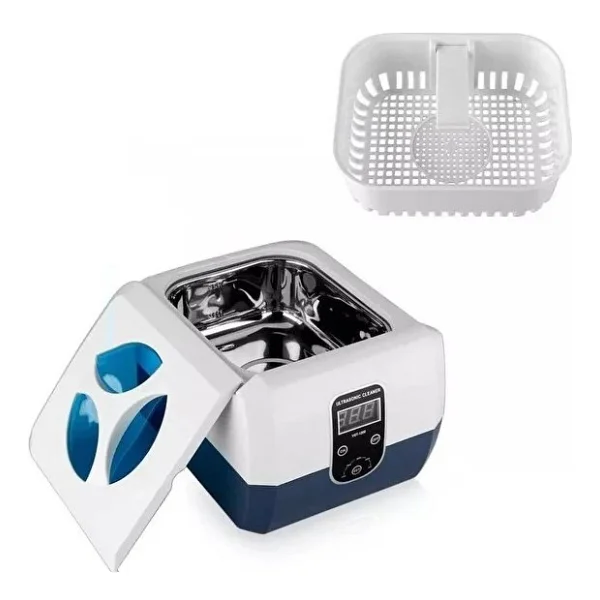 Ultrasonik Temizleyici Beyaz 1300ml Ultrasonic Cleaner 40hz Gt Sonıc - Görsel 5